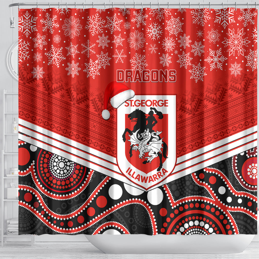 custom-dragons-rugby-christmas-shower-curtain-merry-xmas-2023-mix-aboriginal-art