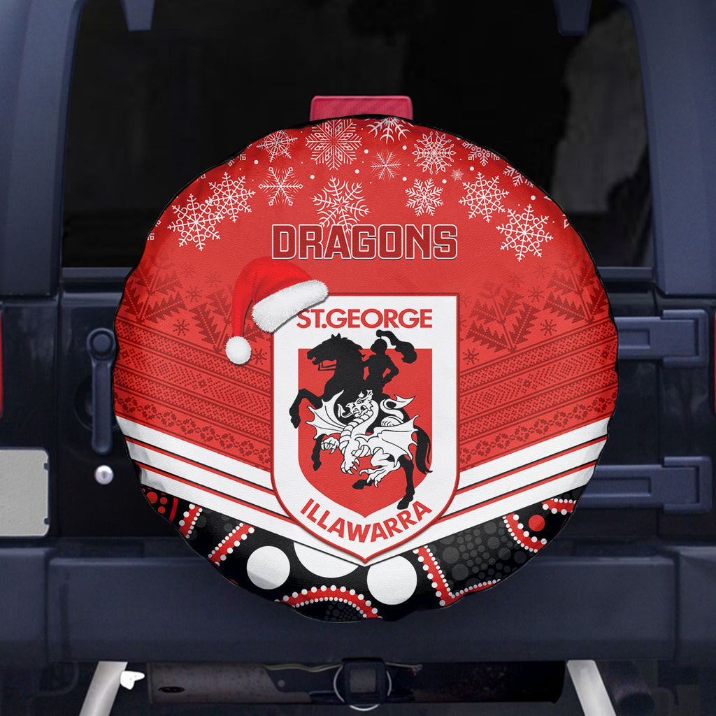 custom-dragons-rugby-christmas-spare-tire-cover-merry-xmas-2023-mix-aboriginal-art