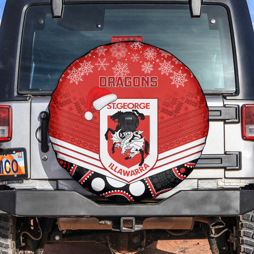 custom-dragons-rugby-christmas-spare-tire-cover-merry-xmas-2023-mix-aboriginal-art