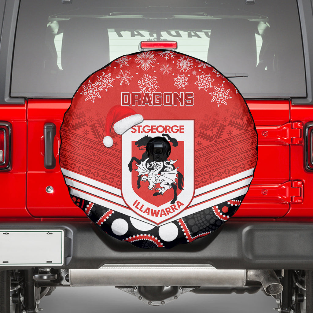 custom-dragons-rugby-christmas-spare-tire-cover-merry-xmas-2023-mix-aboriginal-art
