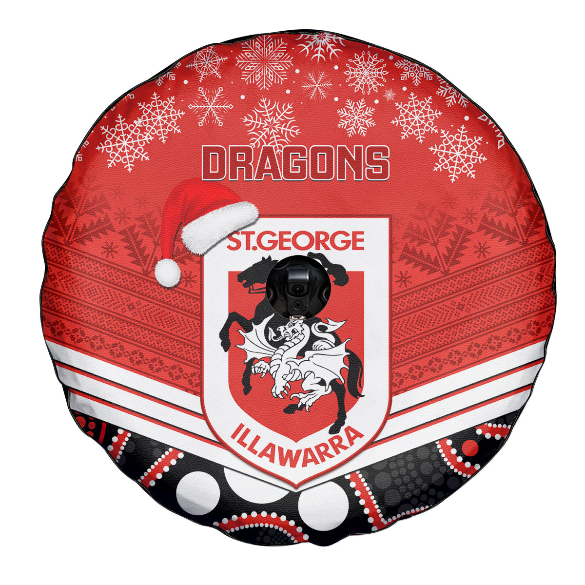 custom-dragons-rugby-christmas-spare-tire-cover-merry-xmas-2023-mix-aboriginal-art