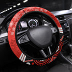 Dragons Rugby Christmas Steering Wheel Cover Merry Xmas 2023 Mix Aboriginal Art