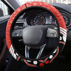 Dragons Rugby Christmas Steering Wheel Cover Merry Xmas 2023 Mix Aboriginal Art