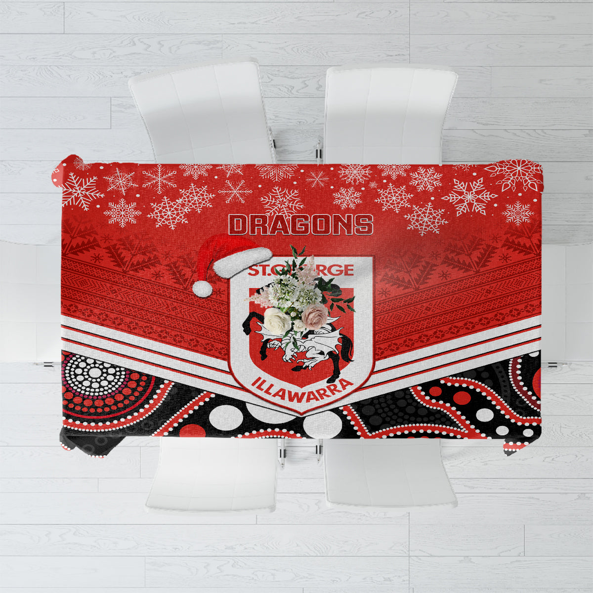custom-dragons-rugby-christmas-tablecloth-merry-xmas-2023-mix-aboriginal-art
