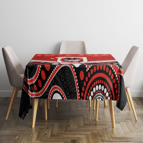 custom-dragons-rugby-christmas-tablecloth-merry-xmas-2023-mix-aboriginal-art