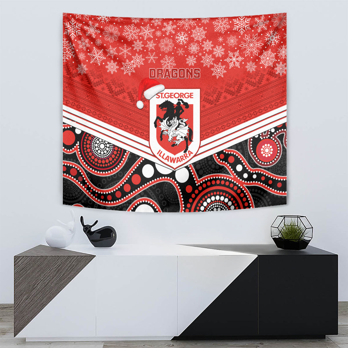 custom-dragons-rugby-christmas-tapestry-merry-xmas-2023-mix-aboriginal-art