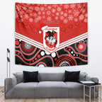 custom-dragons-rugby-christmas-tapestry-merry-xmas-2023-mix-aboriginal-art