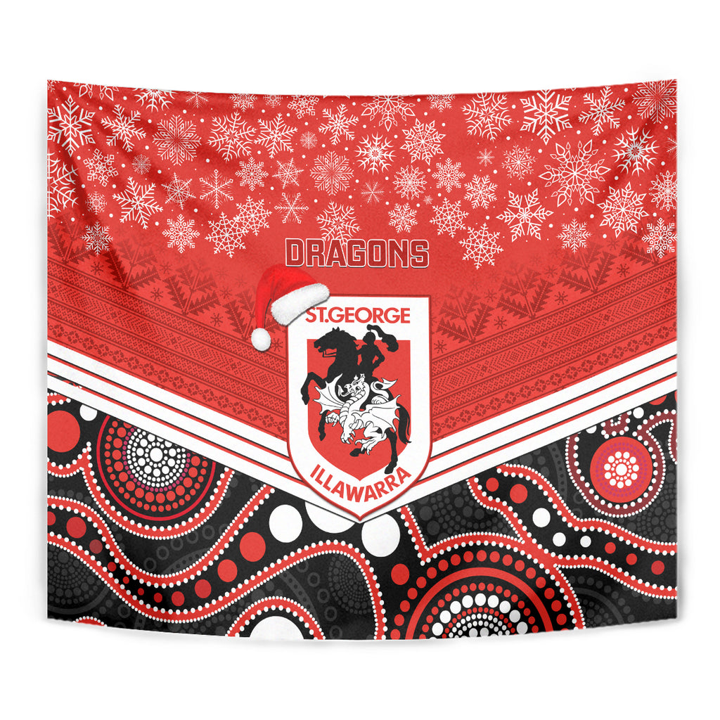 custom-dragons-rugby-christmas-tapestry-merry-xmas-2023-mix-aboriginal-art