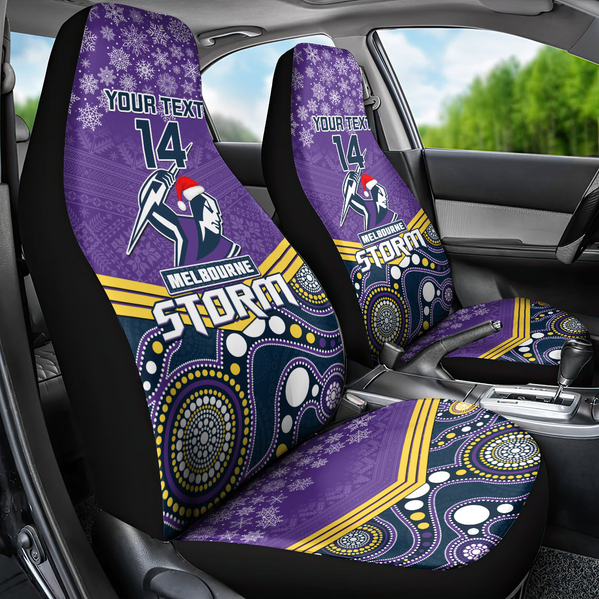custom-storm-rugby-christmas-car-seat-cover-merry-xmas-2023-mix-aboriginal-art