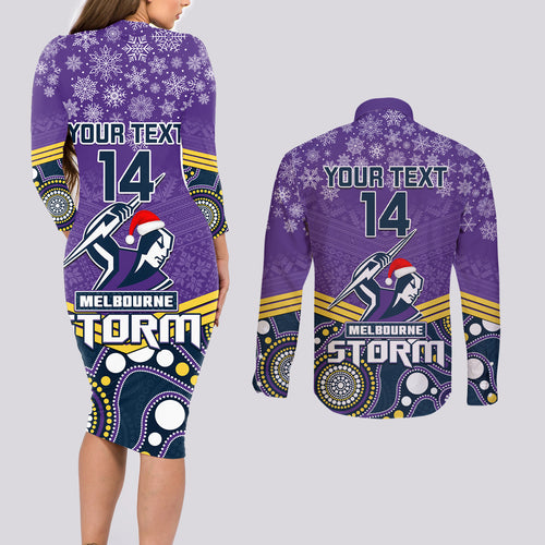 custom-storm-rugby-christmas-couples-matching-long-sleeve-bodycon-dress-and-long-sleeve-button-shirt-merry-xmas-2023-mix-aboriginal-art