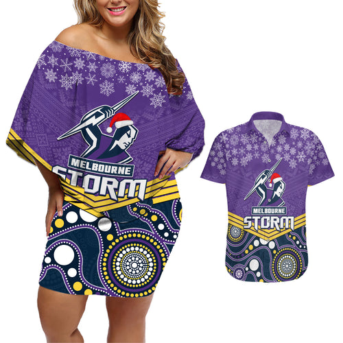 custom-storm-rugby-christmas-couples-matching-off-shoulder-short-dress-and-hawaiian-shirt-merry-xmas-2023-mix-aboriginal-art
