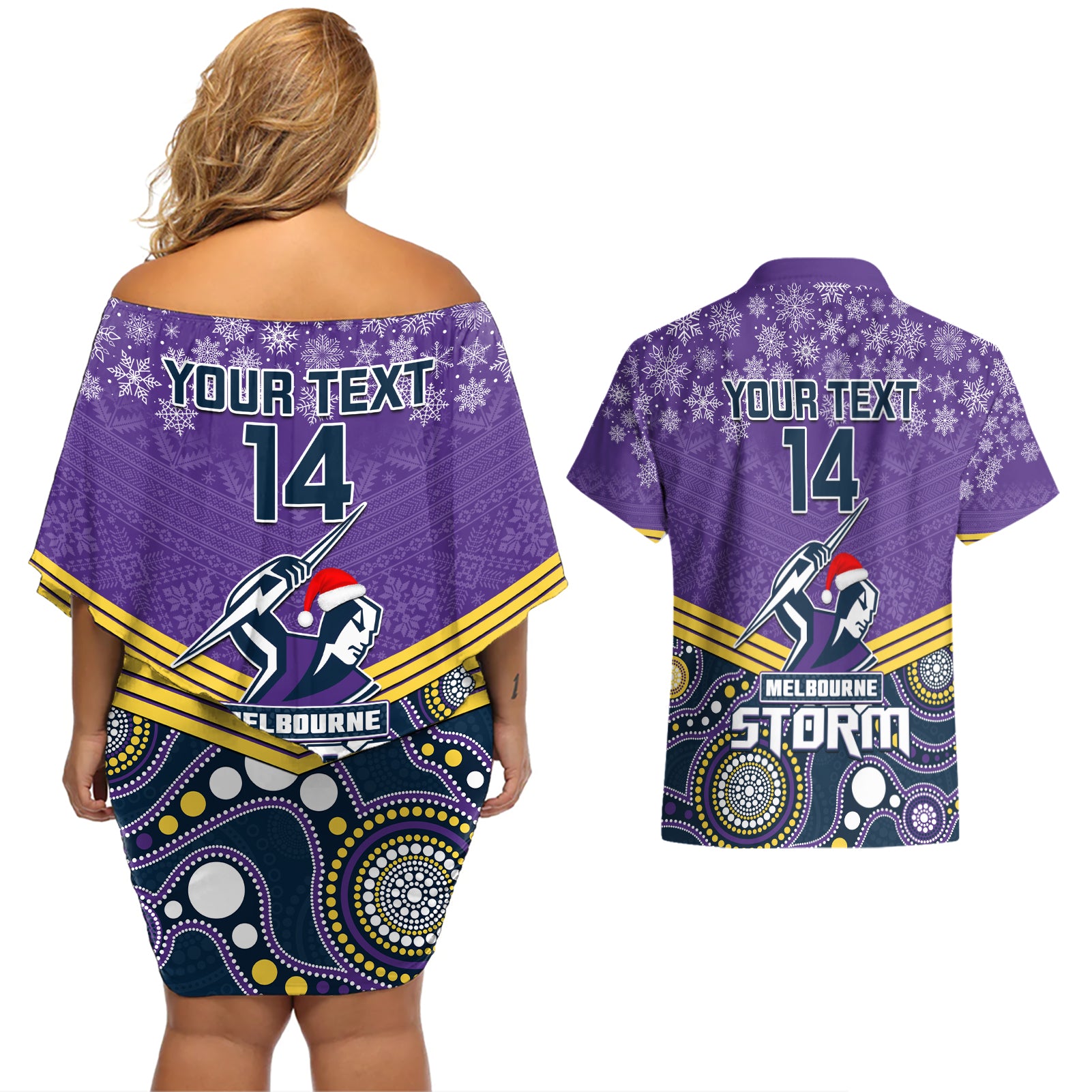 custom-storm-rugby-christmas-couples-matching-off-shoulder-short-dress-and-hawaiian-shirt-merry-xmas-2023-mix-aboriginal-art