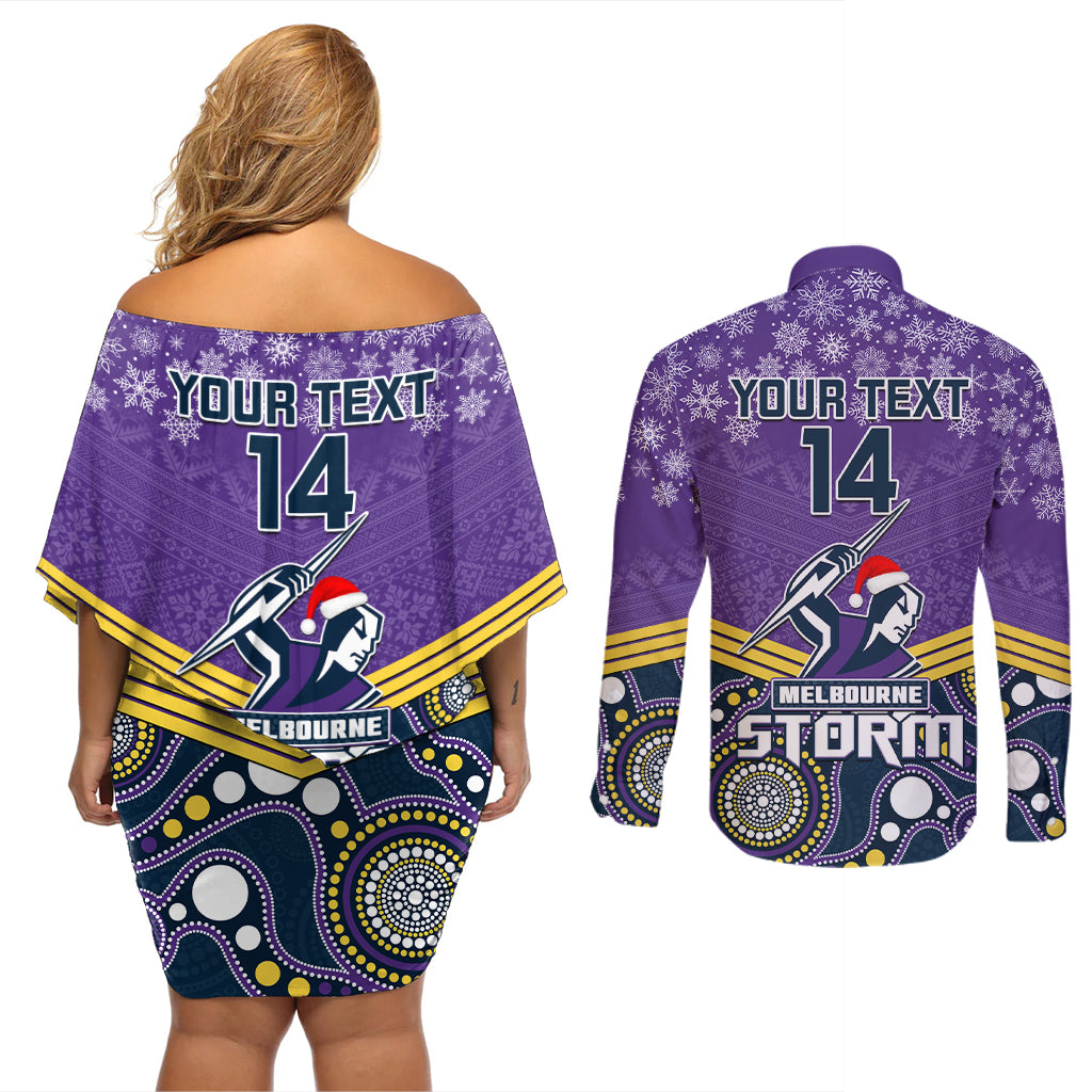 custom-storm-rugby-christmas-couples-matching-off-shoulder-short-dress-and-long-sleeve-button-shirt-merry-xmas-2023-mix-aboriginal-art