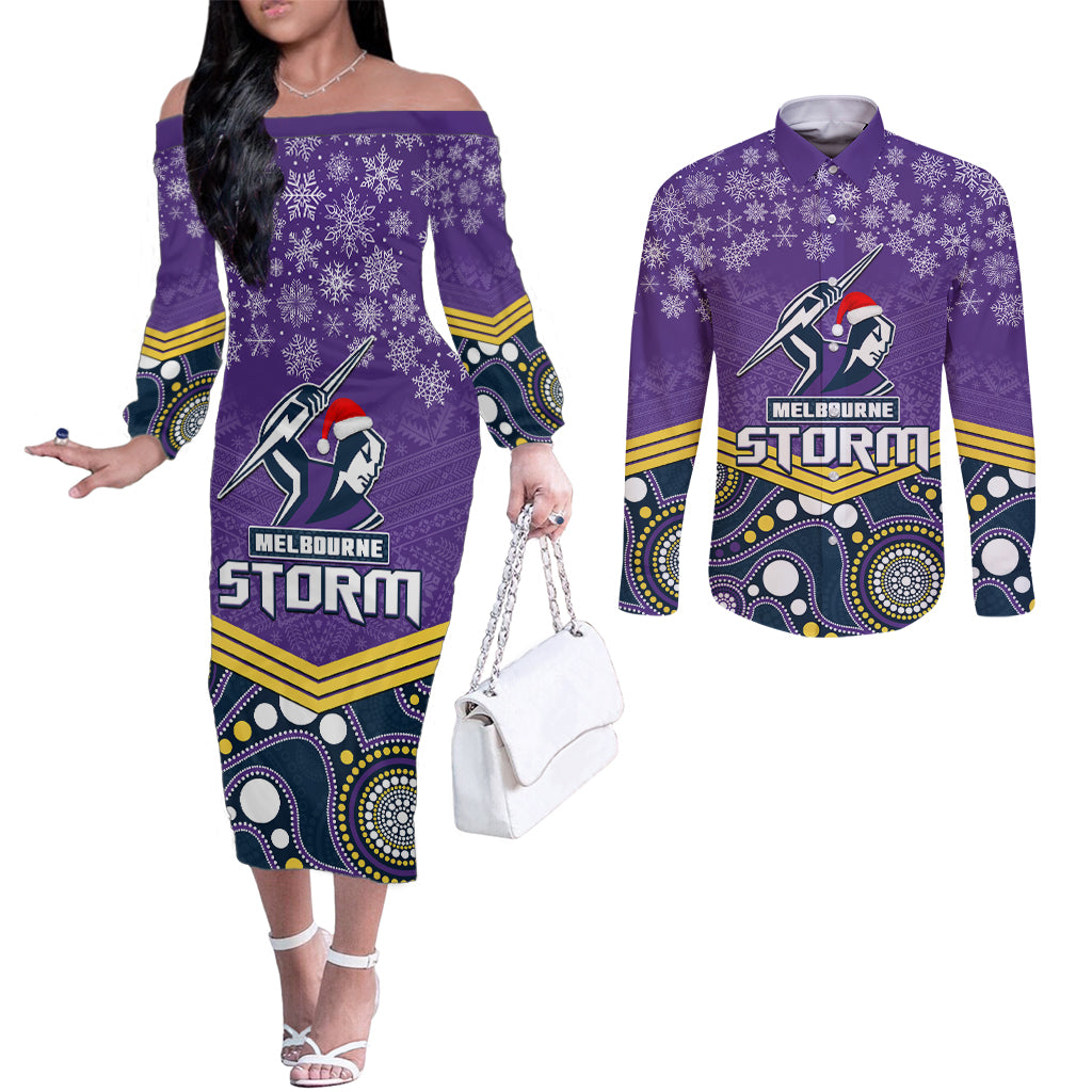 custom-storm-rugby-christmas-couples-matching-off-the-shoulder-long-sleeve-dress-and-long-sleeve-button-shirt-merry-xmas-2023-mix-aboriginal-art