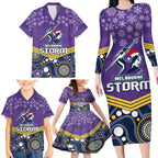 custom-storm-rugby-christmas-family-matching-long-sleeve-bodycon-dress-and-hawaiian-shirt-merry-xmas-2023-mix-aboriginal-art