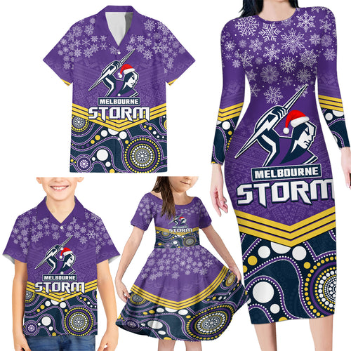 custom-storm-rugby-christmas-family-matching-long-sleeve-bodycon-dress-and-hawaiian-shirt-merry-xmas-2023-mix-aboriginal-art