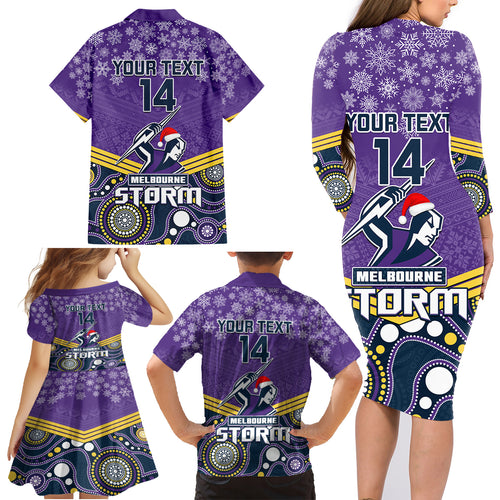 custom-storm-rugby-christmas-family-matching-long-sleeve-bodycon-dress-and-hawaiian-shirt-merry-xmas-2023-mix-aboriginal-art