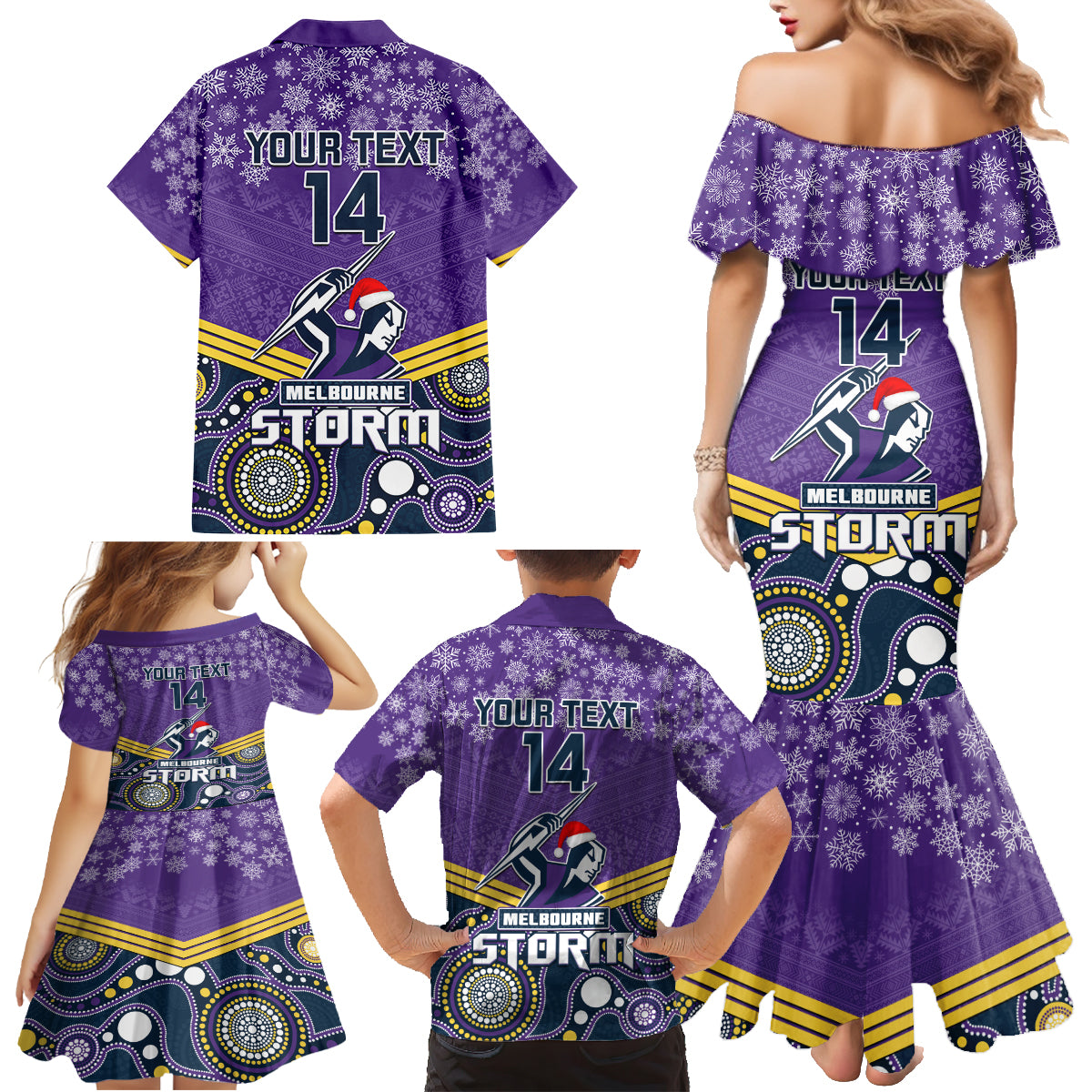 custom-storm-rugby-christmas-family-matching-mermaid-dress-and-hawaiian-shirt-merry-xmas-2023-mix-aboriginal-art