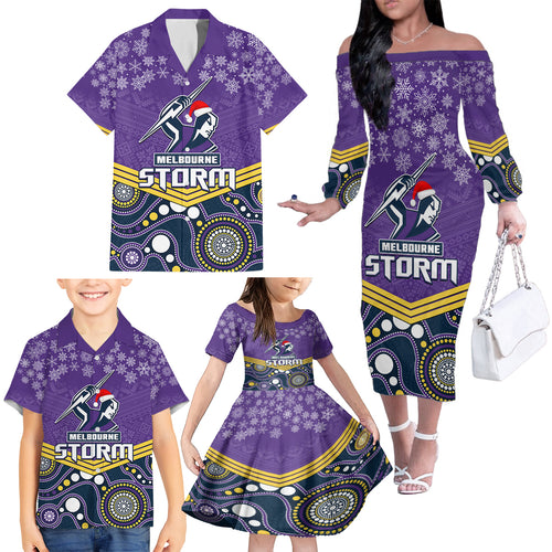 custom-storm-rugby-christmas-family-matching-off-shoulder-long-sleeve-dress-and-hawaiian-shirt-merry-xmas-2023-mix-aboriginal-art