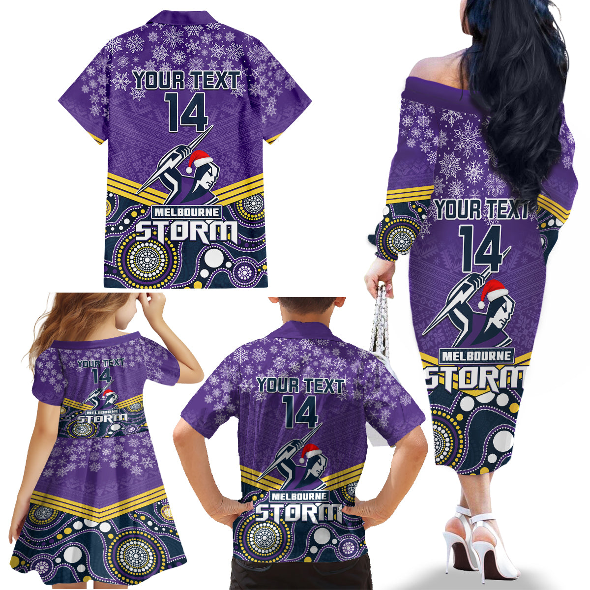 custom-storm-rugby-christmas-family-matching-off-shoulder-long-sleeve-dress-and-hawaiian-shirt-merry-xmas-2023-mix-aboriginal-art