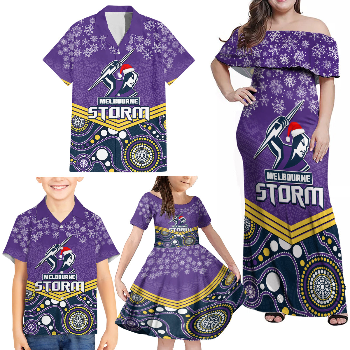 custom-storm-rugby-christmas-family-matching-off-shoulder-maxi-dress-and-hawaiian-shirt-merry-xmas-2023-mix-aboriginal-art