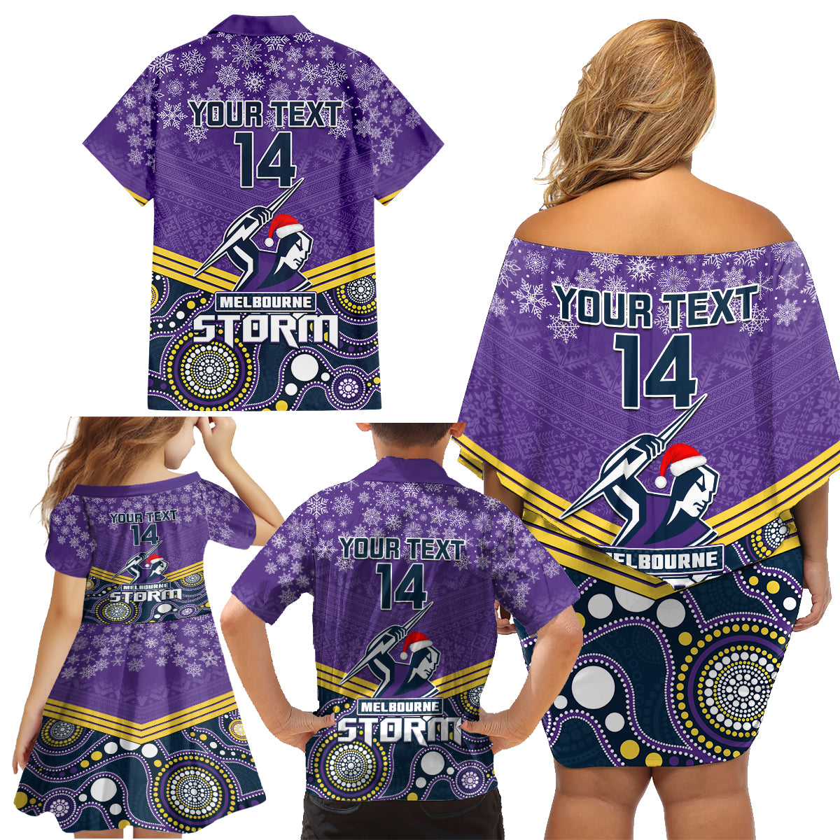 custom-storm-rugby-christmas-family-matching-off-shoulder-short-dress-and-hawaiian-shirt-merry-xmas-2023-mix-aboriginal-art