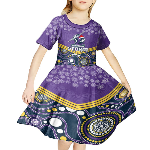 custom-storm-rugby-christmas-kid-short-sleeve-dress-merry-xmas-2023-mix-aboriginal-art