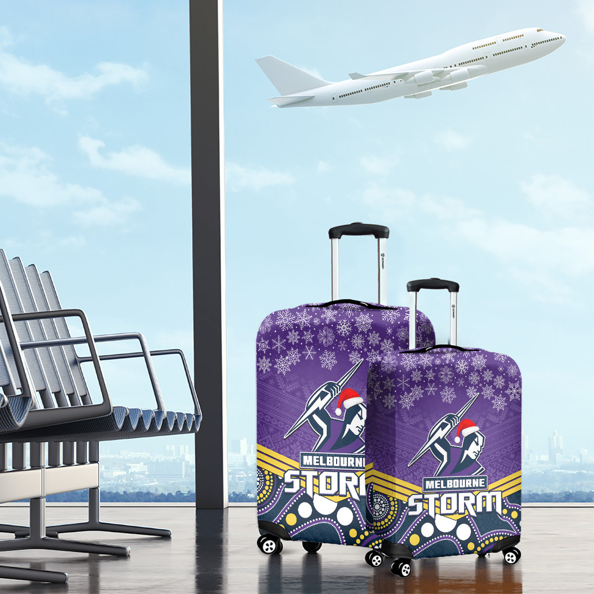 custom-storm-rugby-christmas-luggage-cover-merry-xmas-2023-mix-aboriginal-art