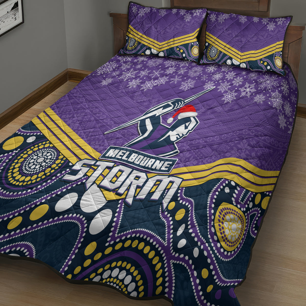 custom-storm-rugby-christmas-quilt-bed-set-merry-xmas-2023-mix-aboriginal-art