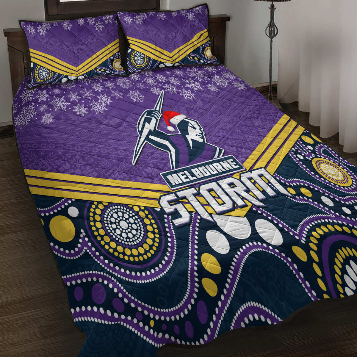 custom-storm-rugby-christmas-quilt-bed-set-merry-xmas-2023-mix-aboriginal-art