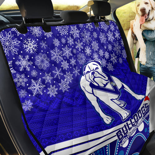 custom-bulldogs-rugby-christmas-back-car-seat-cover-merry-xmas-2023-mix-aboriginal-art
