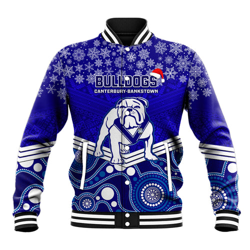 custom-bulldogs-rugby-christmas-baseball-jacket-merry-xmas-2023-mix-aboriginal-art