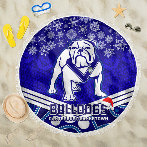 custom-bulldogs-rugby-christmas-beach-blanket-merry-xmas-2023-mix-aboriginal-art