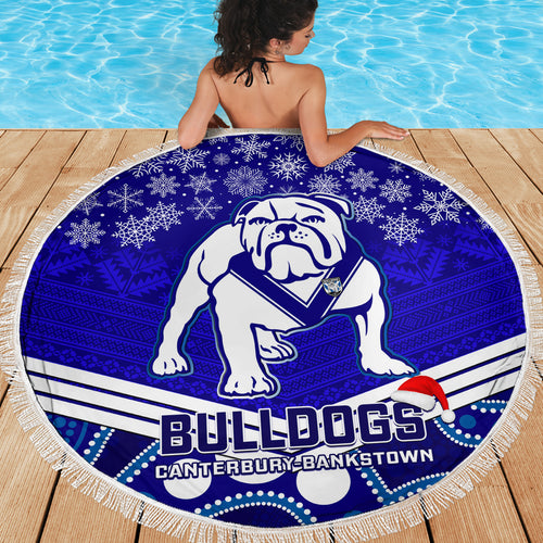 custom-bulldogs-rugby-christmas-beach-blanket-merry-xmas-2023-mix-aboriginal-art