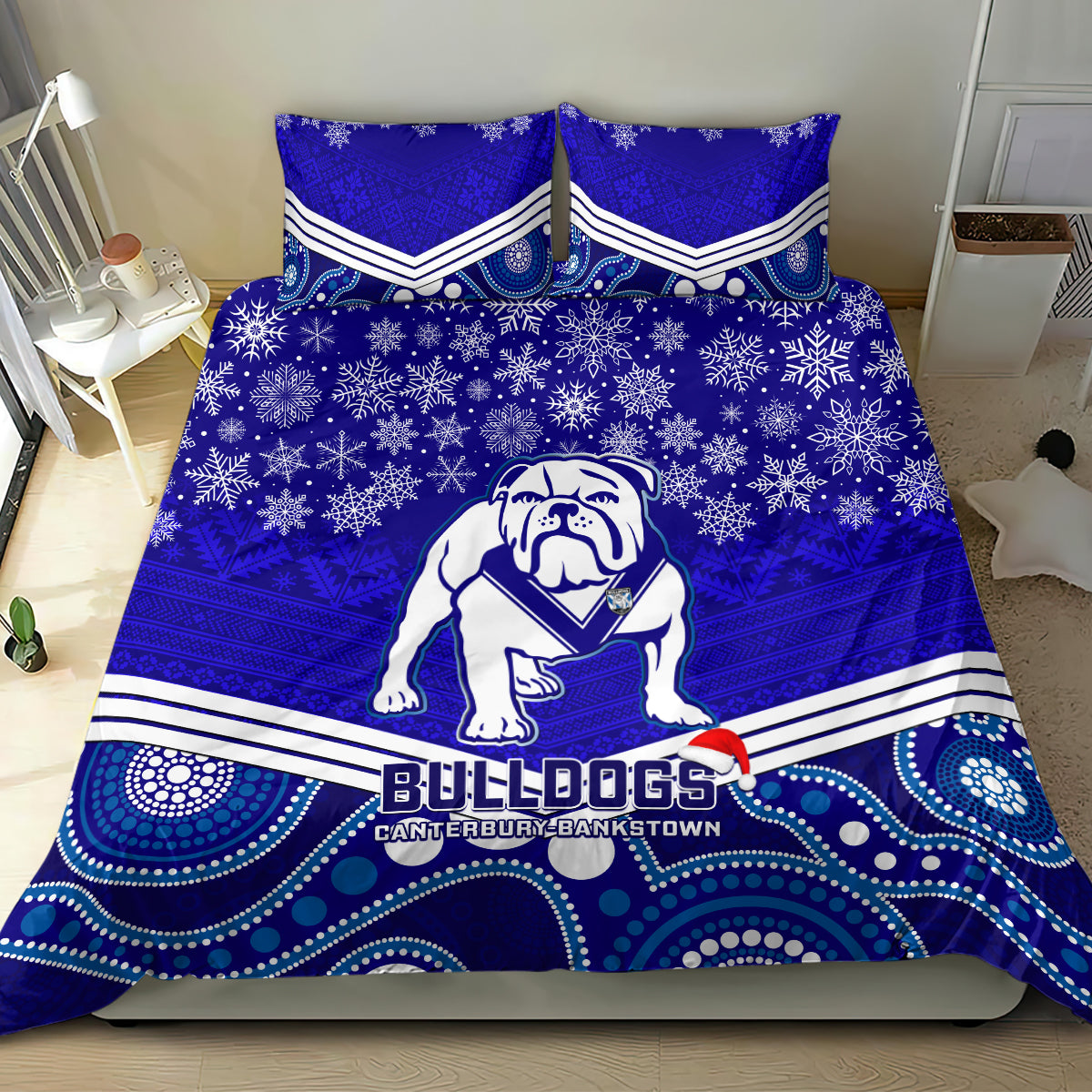custom-bulldogs-rugby-christmas-bedding-set-merry-xmas-2023-mix-aboriginal-art