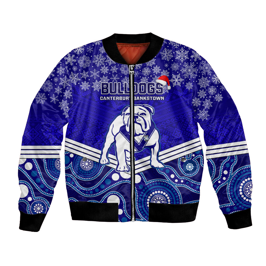 custom-bulldogs-rugby-christmas-bomber-jacket-merry-xmas-2023-mix-aboriginal-art