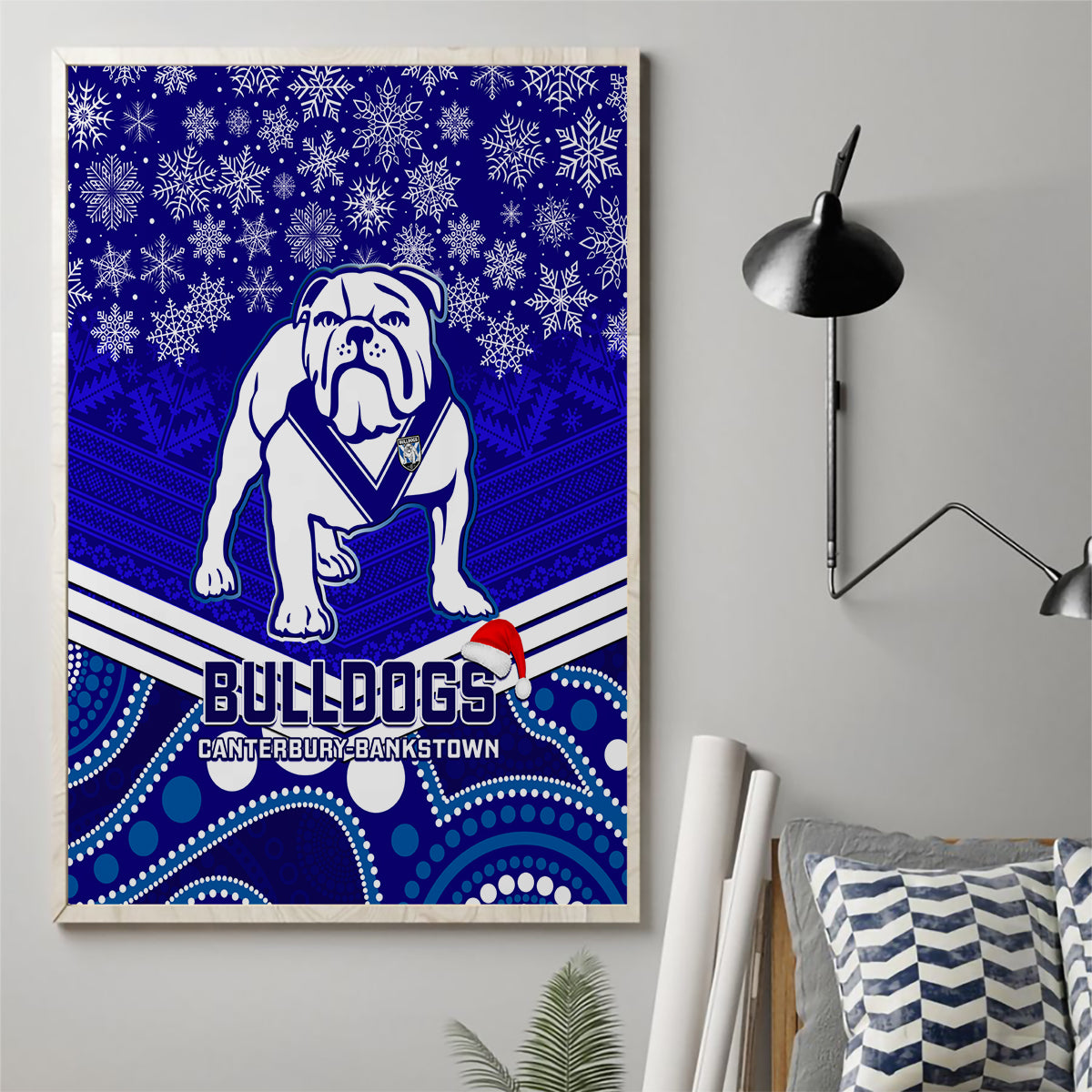 custom-bulldogs-rugby-christmas-canvas-wall-art-merry-xmas-2023-mix-aboriginal-art