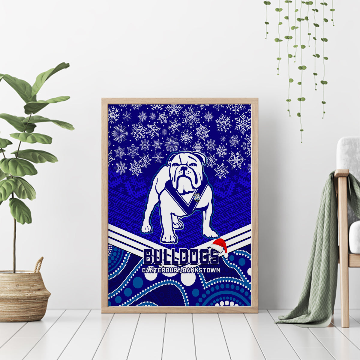 custom-bulldogs-rugby-christmas-canvas-wall-art-merry-xmas-2023-mix-aboriginal-art