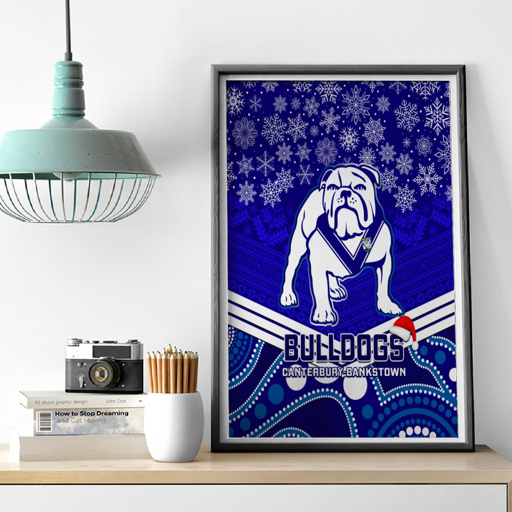 custom-bulldogs-rugby-christmas-canvas-wall-art-merry-xmas-2023-mix-aboriginal-art