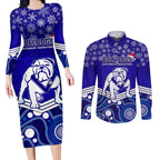 custom-bulldogs-rugby-christmas-couples-matching-long-sleeve-bodycon-dress-and-long-sleeve-button-shirt-merry-xmas-2023-mix-aboriginal-art