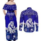 custom-bulldogs-rugby-christmas-couples-matching-off-shoulder-maxi-dress-and-long-sleeve-button-shirt-merry-xmas-2023-mix-aboriginal-art