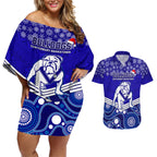 custom-bulldogs-rugby-christmas-couples-matching-off-shoulder-short-dress-and-hawaiian-shirt-merry-xmas-2023-mix-aboriginal-art