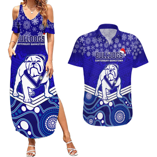 custom-bulldogs-rugby-christmas-couples-matching-summer-maxi-dress-and-hawaiian-shirt-merry-xmas-2023-mix-aboriginal-art