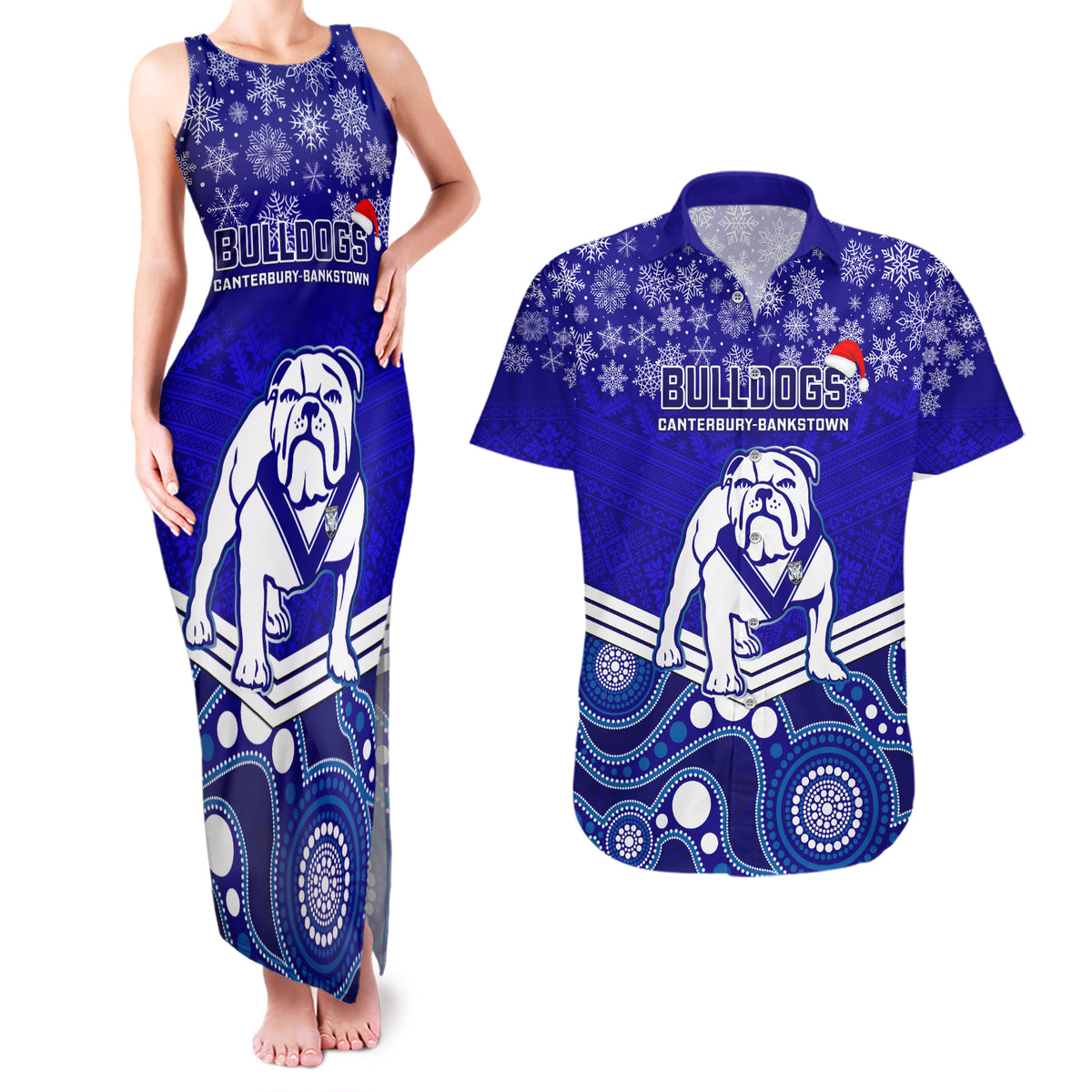 custom-bulldogs-rugby-christmas-couples-matching-tank-maxi-dress-and-hawaiian-shirt-merry-xmas-2023-mix-aboriginal-art
