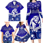 custom-bulldogs-rugby-christmas-family-matching-long-sleeve-bodycon-dress-and-hawaiian-shirt-merry-xmas-2023-mix-aboriginal-art