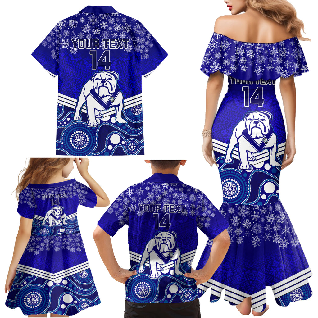 custom-bulldogs-rugby-christmas-family-matching-mermaid-dress-and-hawaiian-shirt-merry-xmas-2023-mix-aboriginal-art