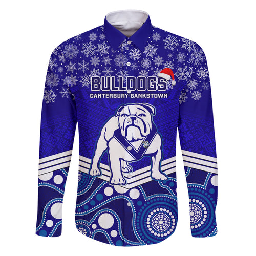custom-bulldogs-rugby-christmas-family-matching-mermaid-dress-and-hawaiian-shirt-merry-xmas-2023-mix-aboriginal-art