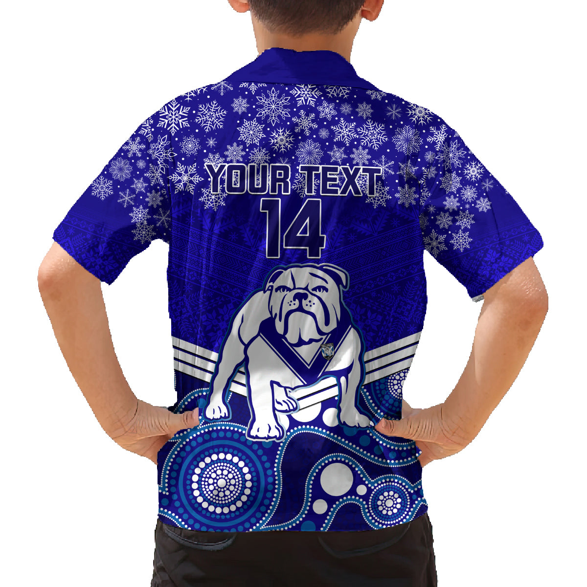 custom-bulldogs-rugby-christmas-family-matching-off-shoulder-long-sleeve-dress-and-hawaiian-shirt-merry-xmas-2023-mix-aboriginal-art