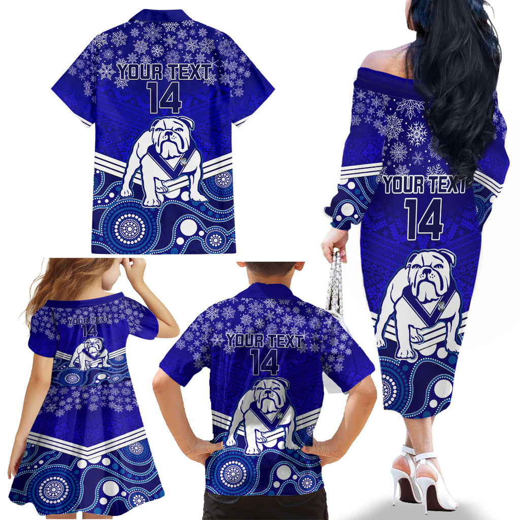 custom-bulldogs-rugby-christmas-family-matching-off-shoulder-long-sleeve-dress-and-hawaiian-shirt-merry-xmas-2023-mix-aboriginal-art