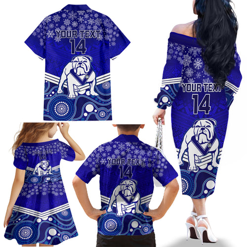 custom-bulldogs-rugby-christmas-family-matching-off-shoulder-long-sleeve-dress-and-hawaiian-shirt-merry-xmas-2023-mix-aboriginal-art